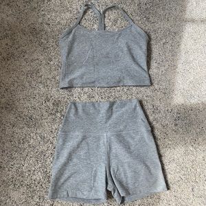 Beyond Yoga Set Silver Mist Sz Small